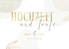Einladung Hochzeit & Taufe elegant & abstrakt