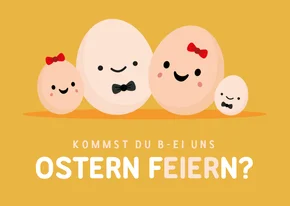 Einladung Osterbrunch Ostereier