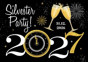 Einladung Silvester-/Neujahrsparty 2027/2028