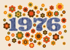 Einladung zum Geburtstag Seventies 1976