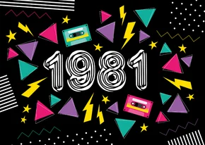 Einladung zur Mottoparty Eighties 1981