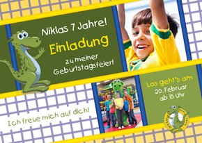 Einladungskarte Nessi Kinderland