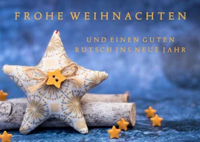 FairTrade Weihnachtskarte mit Stern