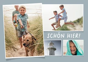 Foto-Postkarte 4 Fotos