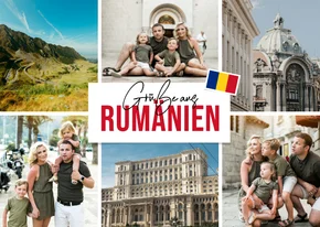Fotocollage 6 Fotos Urlaubsgrüße Rumänien