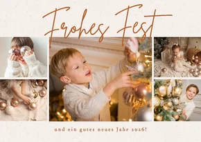 Fotocollage Weihnachtsgrüße Frohes Fest 5 Fotos