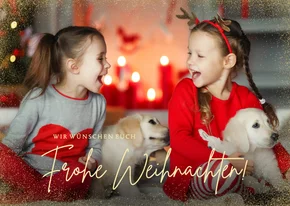 Fotokarte Frohe Weihnachten