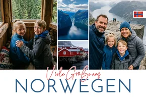 Fotokarte Urlaub in Norwegen