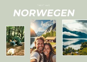 Fotokarte Urlaub Norwegen