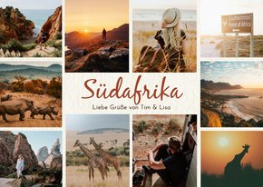 Fotokarte Urlaubsgrüße Südafrika 10 Fotos