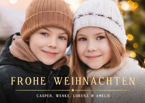 Fotokarte Weihnachtsgruß