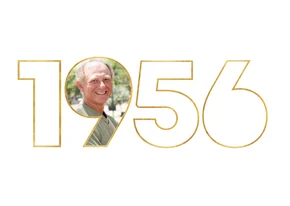 Geburtstagseinladung 1956 mit Fotocollage