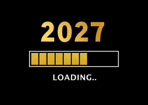 Geschäftliche Neujahrskarte Loading 2027
