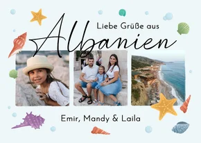 Gruß-Postkarte aus Albanien