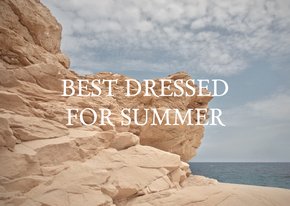 Grußkarte 'best dressed for summer' Felsformation