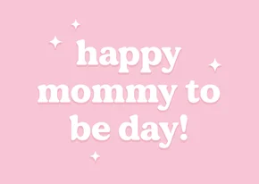 Grußkarte 'Happy mommy te be'