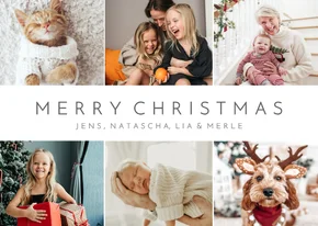 Grußkarte Weihnachten Fotoserie 'Merry Christmas'