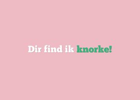 Komplimentkarte berlinerisch 'knorke'