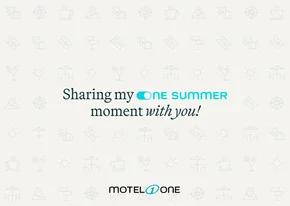 Motel One - Sharing One Summer Moment Urlaubskarte