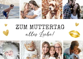 Muttertagskarte eigene Fotos