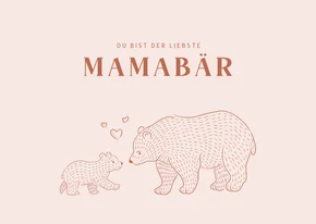 Muttertagskarte Mamabär