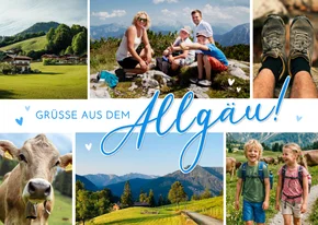 Postkarte Fotogrüße aus dem Allgäu