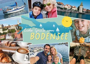 Postkarte Urlaub 'Grüße vom Bodensee'
