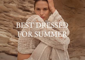 Sommeroutfit Grußkarte 'Best dressed for summer' Erdtöne