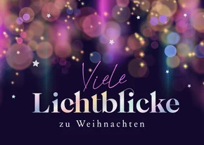Stilvolle Weihnachtsgrüße 'Lichtblicke'