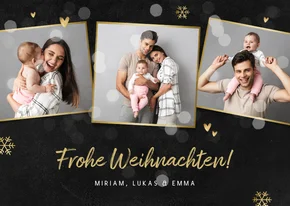 Weihnachtskarte eigene Fotos Collage