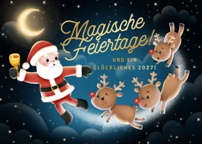 Weihnachtskarte 'Magische Weihnachten'