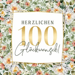 Karte Zum 100 Geburtstag