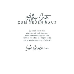 Karte Glückwunsch zum neuen Haus | Send a Smile