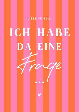 Trauzeuge fragen Colorblocking Streifen Rosa Orange