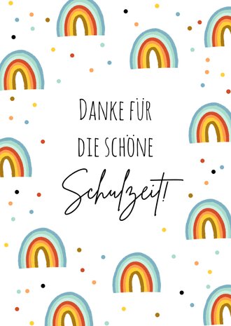ITZAMNA Dankeskarten – 100 Stück, Regenbogen-Design, 8,9 X 5,1 Cm, Für Unternehmen