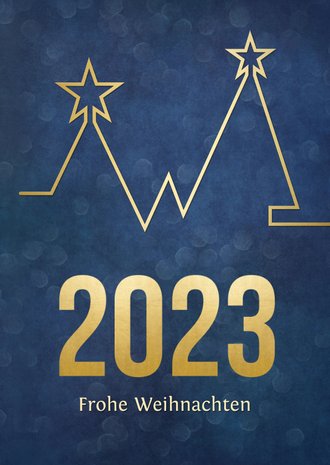 Weihnachtskarte Firma 2023 Trendlinie | Send a Smile