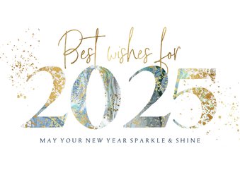 'Best Wishes'-Neujahrskarte