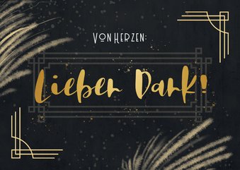 Dankeskarte zur Firmung Art Deco