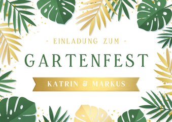 Einladung Gartenfest botanisch