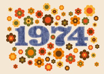 Einladung Geburtstag Seventies 1974