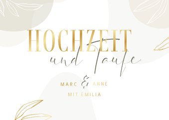 Einladung Hochzeit & Taufe elegant & abstrakt