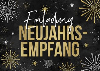 Einladung Neujahrsempfang Feuerwerk