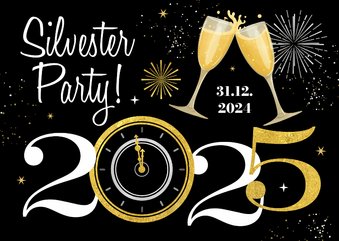 Einladung Silvester-/Neujahrsparty 2024/2025