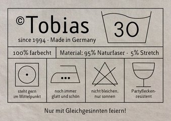 Einladung zum Geburtstag Waschanleitung 30