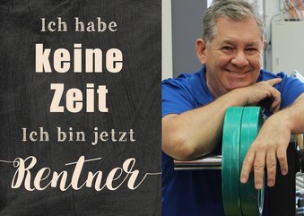 Einladung zum Renteneintritt Keine Zeit