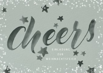 Einladung zur Weihnachtsfeier "Cheers"