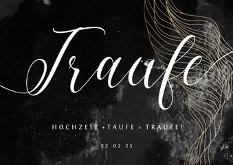 Einladungskarte 'Traufe' elegant-industriell