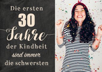 Einladungskarte zum Geburtstag Kindheit 30