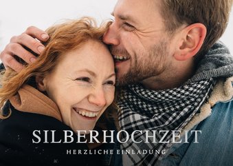 Foto-Einladung zur Silberhochzeit