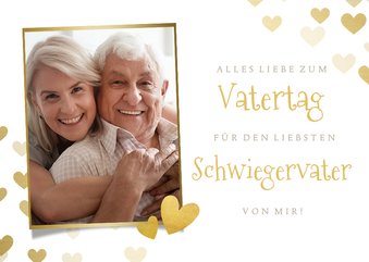 Foto-Vatertagskarte liebster Schwiegervater